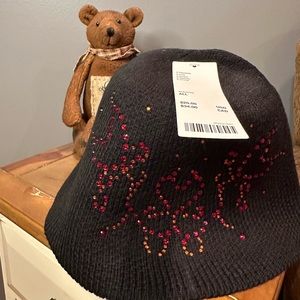 Urban Outfitters Rhinestone Hearts Flames  Bucket Hat